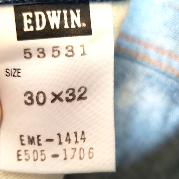 Edwin Vintage Flares Made in Japan Distressed Women NWOT Boho Gypsy Luxury - Picture 15 of 16